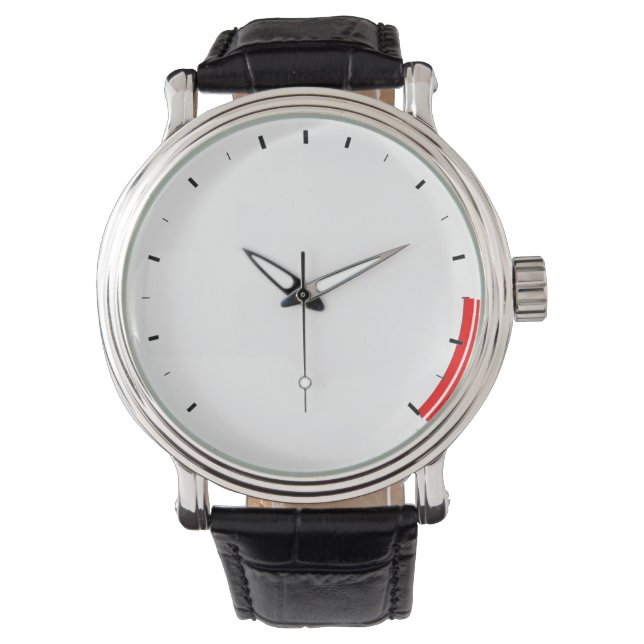 ReV Tachometer Mens Montre avec bracelet en cuir 3 (devant)