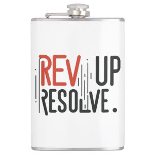 Rev Up Resolve Hip Flask