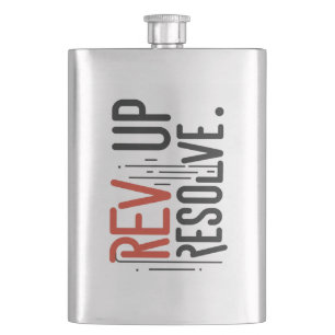 Rev Up Resolve  Hip Flask
