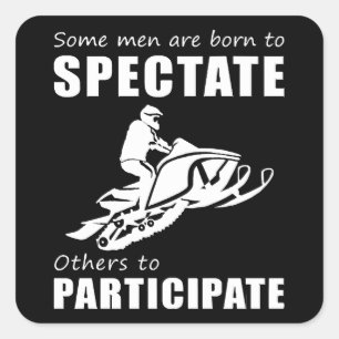 Rev Up the Chuckles - Funny & Some Men Are Born to Square Sticker