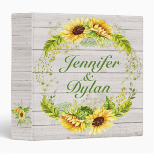 Rev USE This One! Irish Blessing Sunflower Binder