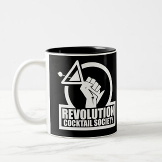 RevCSLogo - White Two-Tone Coffee Mug