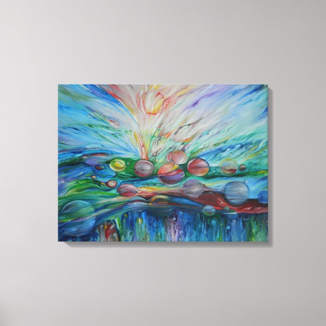 Rêve aquatique sur toile (Recto)