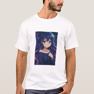 Rêve d'Anime Galactique - Design de T-shirt Cosmiq