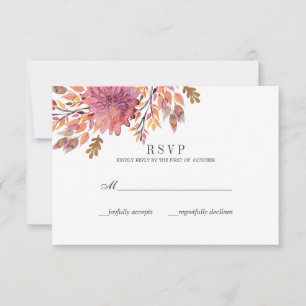 Rêve d'automne   Mariage Classic RSVP