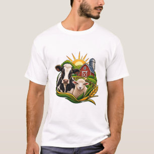 Rêve de ferme – T-Shirt Ferme de Vaches & Moutons