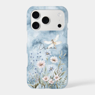 Rêve de libellule florale bleue