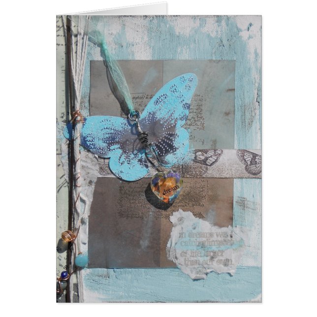 Rêve de papillon d'art multimédia mixte (Devant)