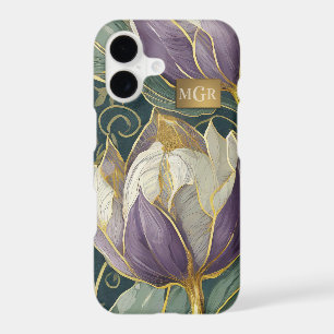 Rêve de tulipe pourpre poussiéreux - Art botanique