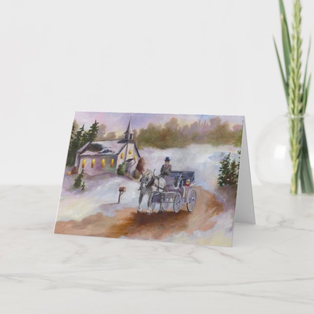 Rêve d'hiver carte blanche (Devant)