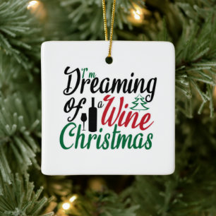 RÊVE D'UN ORNEMENT CÉRAMIQUE "NOËL DU VIN"
