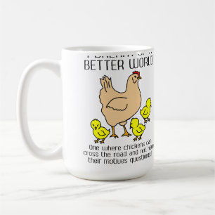 Rêve d'une tasse drôle de poulet du meilleur mon