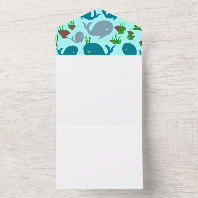 Rêve marin Invitations de bébé dessinées à la main (À l'intérieur)