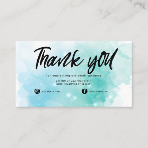 rêve pastel ciel splash carte de remerciements d'a