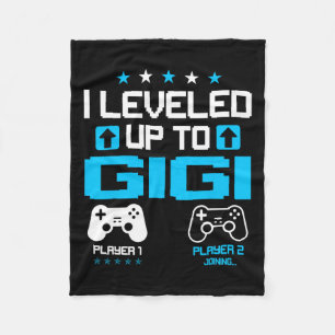 Reveal I Levelled Up To Gigi Video Game Lover Fleece Blanket
