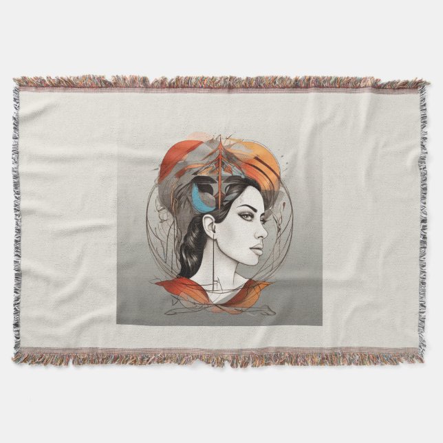 revealed beauty throw blanket (Front)