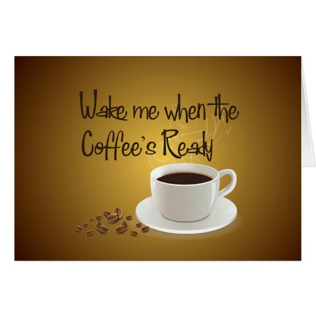 Réveillez-moi quand le café est prêt (Devant horizontal)