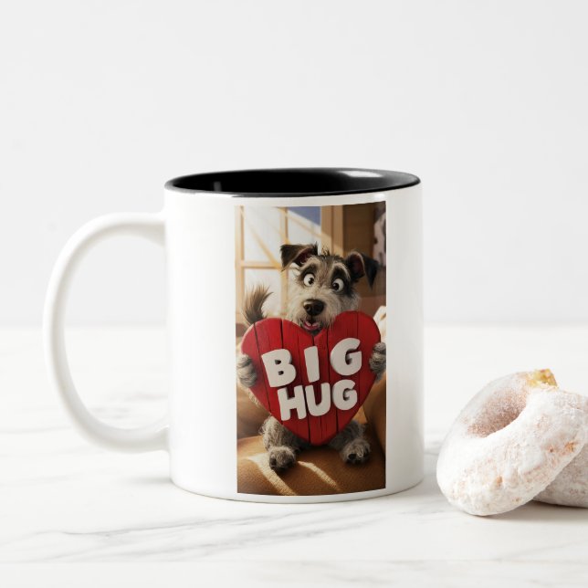 Réveillez-vous et buvez dans l'art : Mug de café (Avec donut)