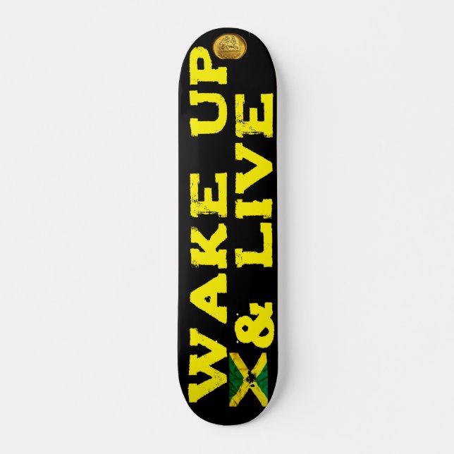 RÉVEILLEZ-VOUS ET RÉVEILLEZ 7 3/4" Skateboard Deck (Devant)