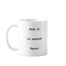 Réveillez-vous soit tasse impressionnante de