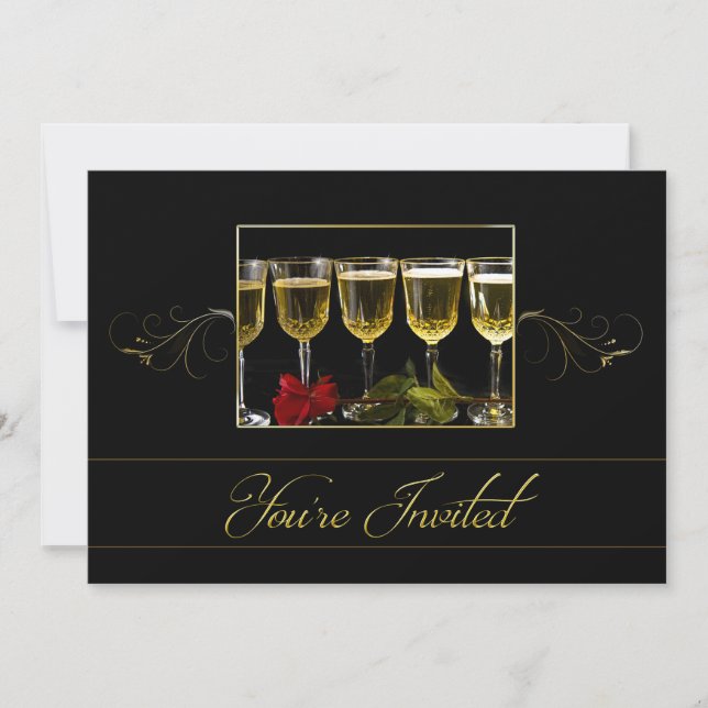 Réveillon de la nouvelle année, Invitation de la f (Devant)