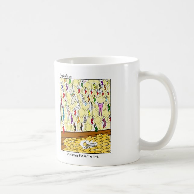 Réveillon de Noël dans la ruche (couleur) - Mug (Droite)
