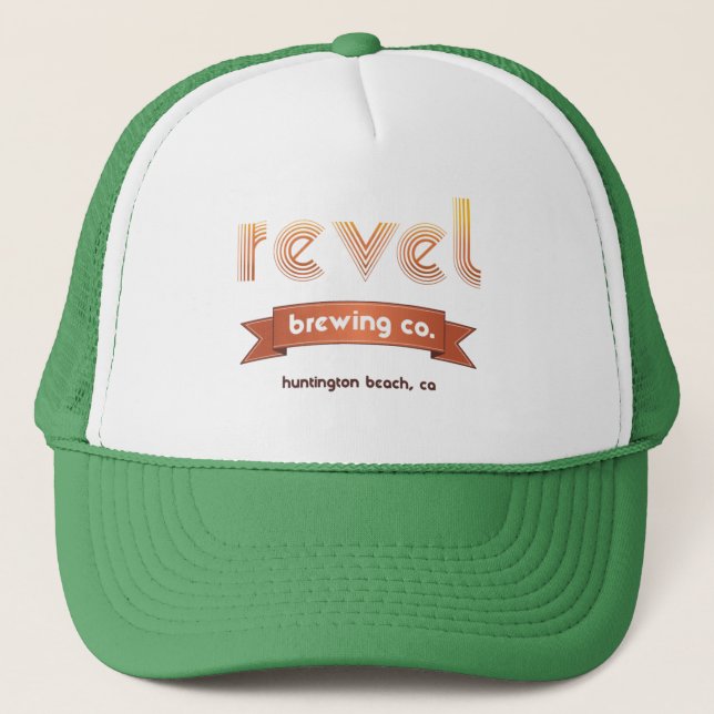 revel brewing trucker hat (Front)