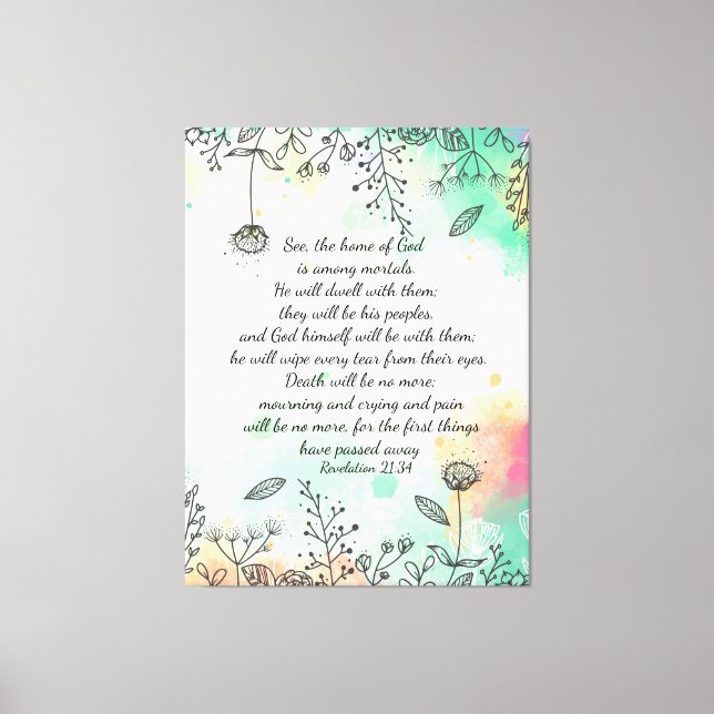 Revelation 21:34 canvas print (Front)