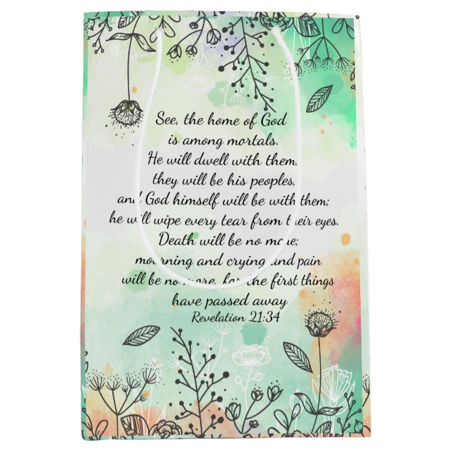 Revelation 21:34   medium gift bag (Front)