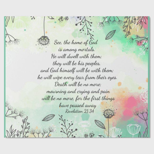 Revelation 21:34   wrapping paper (Flat)