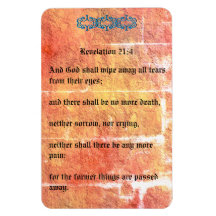 Revelation 21:4 Bronze Red Texture No Tears