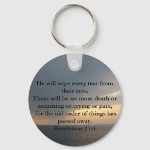 Revelation 21:4 keychain