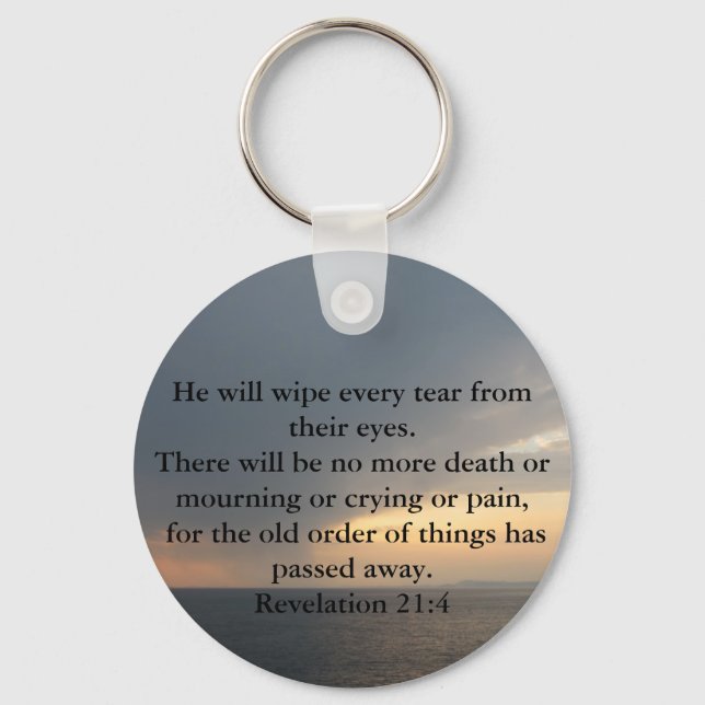 Revelation 21:4 keychain (Front)