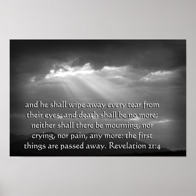Revelation 21:4 poster (Front)
