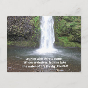 Revelation 22:17 postcard