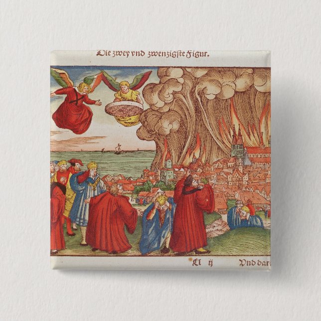 Revelation 2 Inch Square Button (Front)