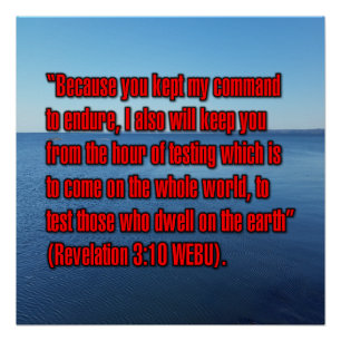 Revelation 3:10 WEBU Poster