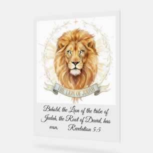 Révélation 5:5 Lion de Juda Aquarelle Biblique