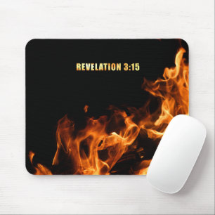 Revelation: Be On Fire For Jesus Christian Faith Mouse Pad