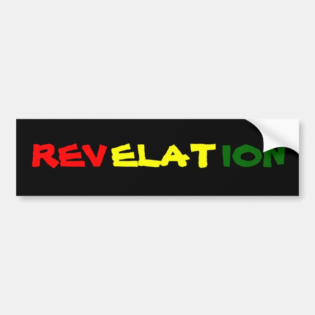 REVELATION BUMPER STICKER (Front)