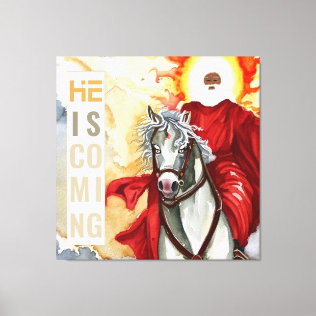 Revelation The Second Coming Armageddon Apocalypse Canvas Print (Front)