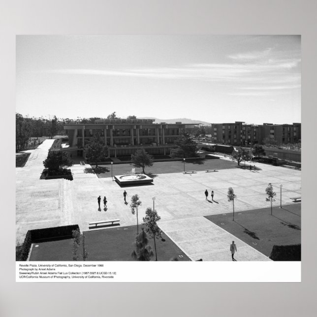 Revelle Plaza, UC San Diego, 1966 Poster (Front)