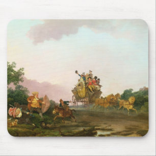 Revellers on a Coach, c.1785-90 (oil on canvas) Mouse Pad