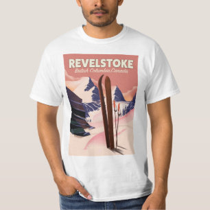 Revelstoke British Columbia, Canada Ski poster T-Shirt