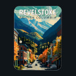 Revelstoke Canada Travel Art Vintage Magnet<br><div class="desc">Revelstoke retro vector travel design. Revelstoke is a city in southeastern British Columbia,  Canada known for Mt Revelstoke National Park.</div>