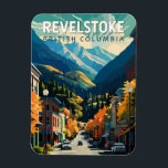 Revelstoke Canada Travel Art Vintage Magnet<br><div class="desc">Revelstoke retro vector travel design. Revelstoke is a city in southeastern British Columbia,  Canada known for Mt Revelstoke National Park.</div>