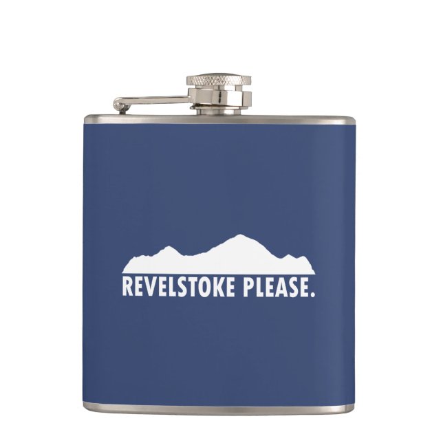 Revelstoke Please Hip Flask (Front)
