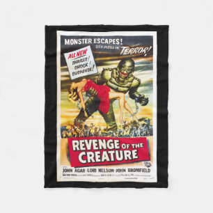 Revenge of the Creature Movie Poster Blanket