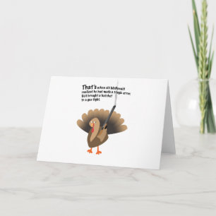 Revenge of the turkey holiday card