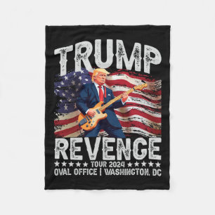 Revenge Tour 2024 Rock On Voting Convicted Felon R Fleece Blanket
